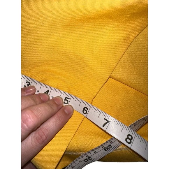 Vintage Gator Of Florida Womens Pleated Front Shorts Sz 14 Yellow - Picture 6 of 7